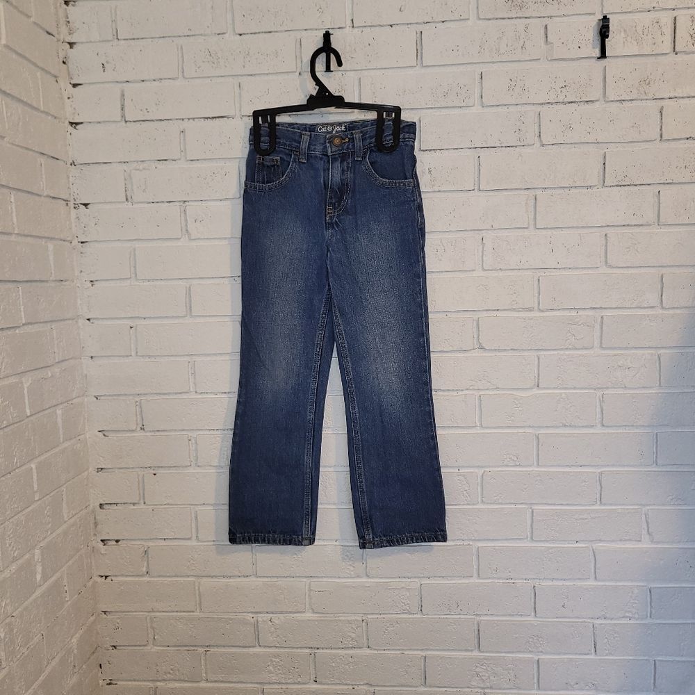Cat & Jack Boys Relaxed Straight Fit Jeans - Medium Wash - Size 6